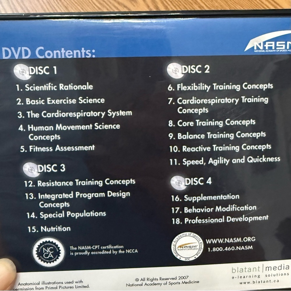NASM Personal Fitness Training DVD set 1-4 - Picture 6 of 7